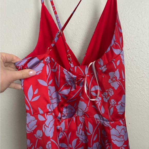 Lovers and Friends Kamala Mini Dress in Red & Purple Floral S - Picture 8 of 9